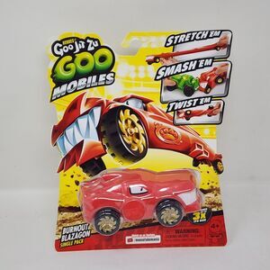 Goo Jit Zu Squishable Car Burnout Blazagon Toy Vehicle Ride Red Collectors Item